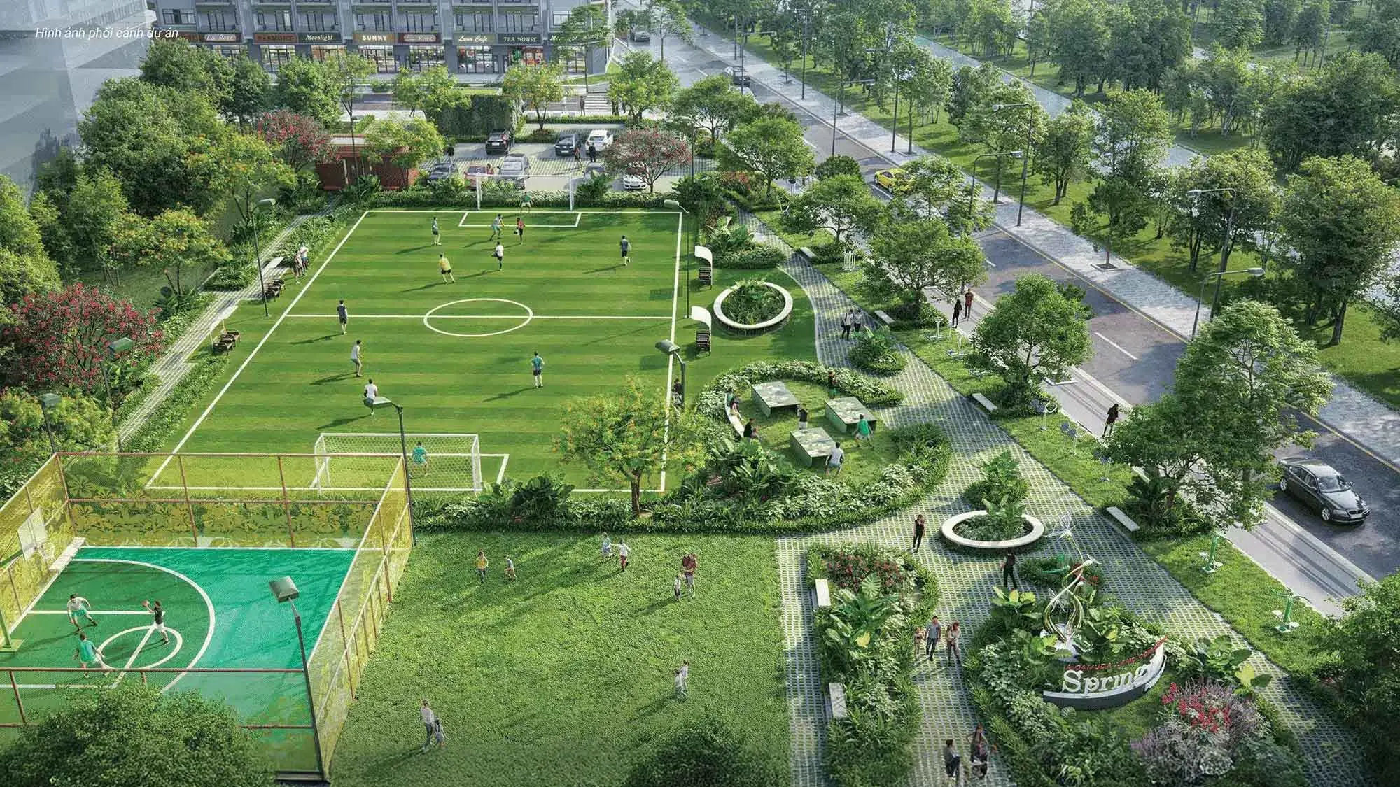 Phối cảnh Khu thể thao đa năng